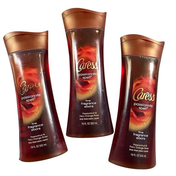 HTF Caress Body Wash bundle lot 3 Passionate Spell NEW 18oz - Picture 1 of 7